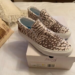 Blowfish Malibu Desert Pebble SideSaddle Canvas Sneaker